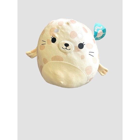 Squishmallows Other - Squishmallows 12" Lilou Spotted Seal White Belly NWT Kids Plushie Stuffed Animal